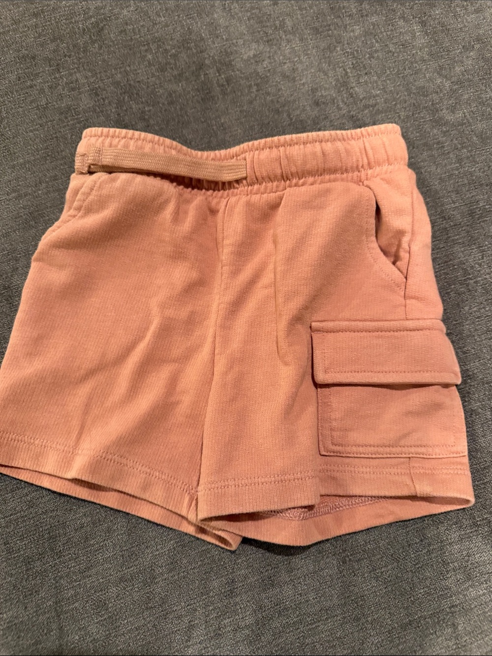 Cat & Jack Tan/Peach Cargo Knit Kids Shorts